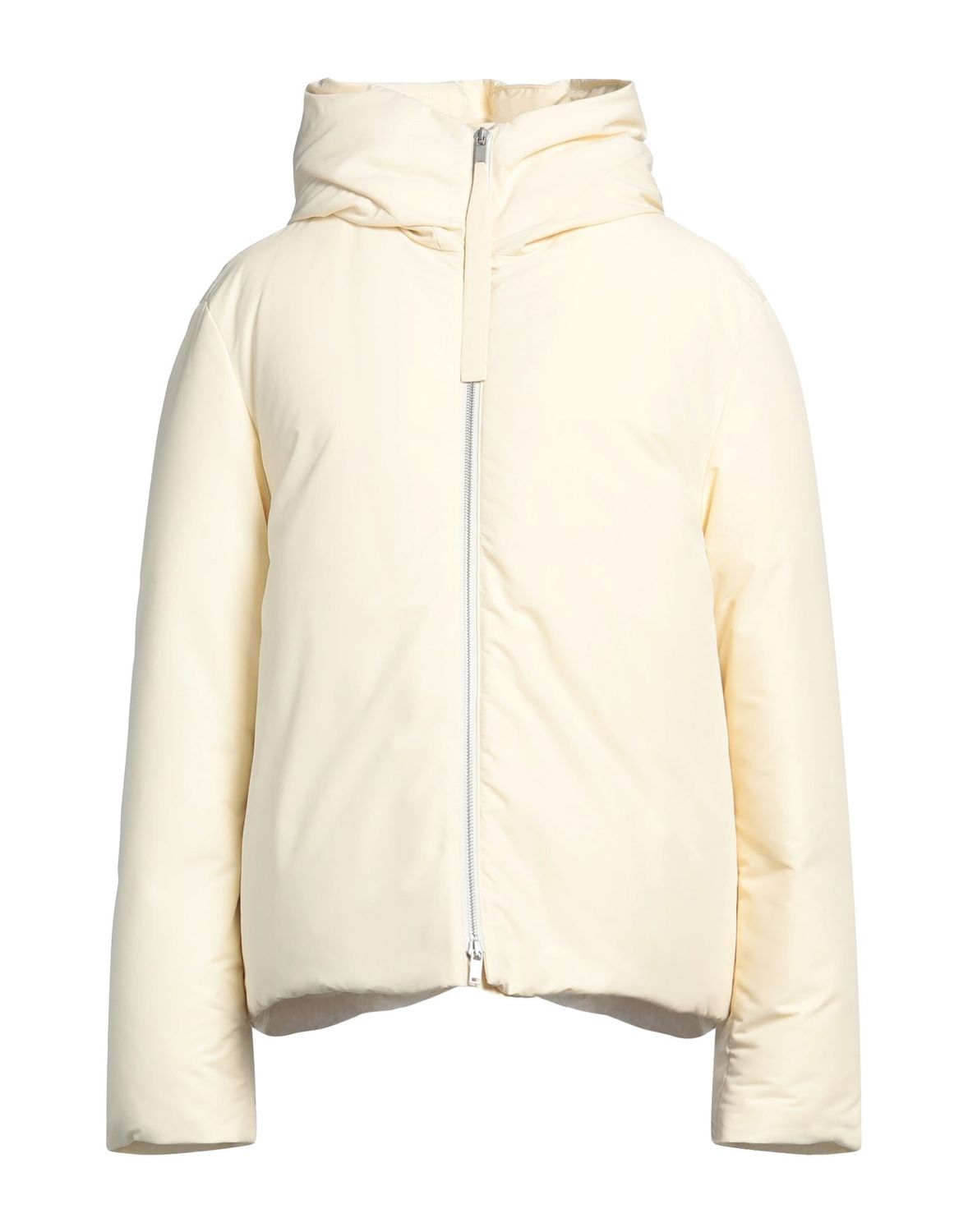 Пуховик JIL SANDER+ Полиэстер Светло-кремовый