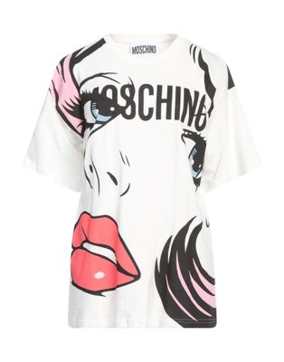 Футболка MOSCHINO Хлопок Гипсово-белый