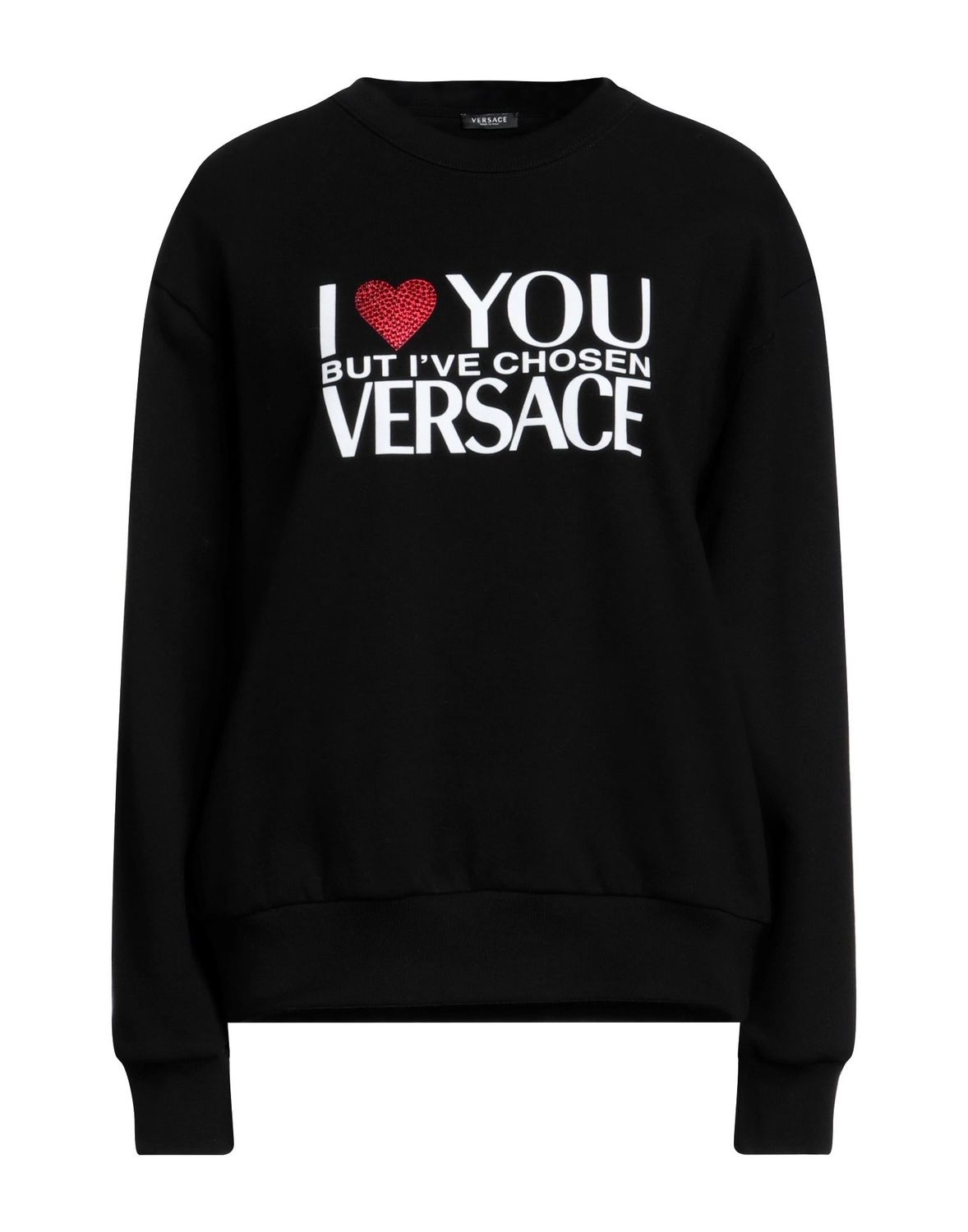 Толстовка VERSACE Хлопок Чёрный