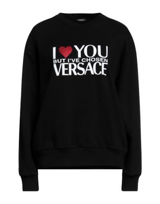 Толстовка VERSACE Хлопок Чёрный