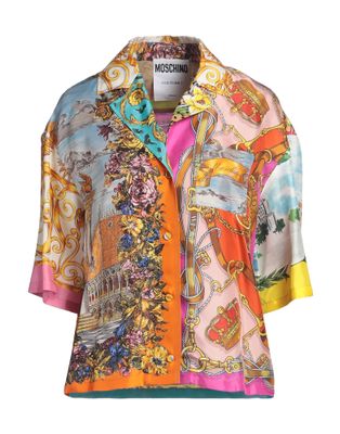 Блузка MOSCHINO Шелк Оранжевый