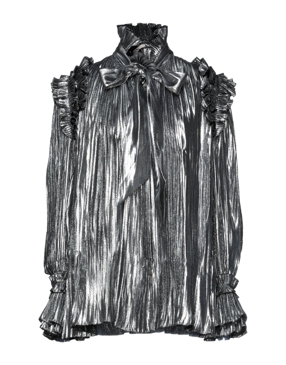 Блузка ALEXANDRE VAUTHIER Шелк Серебристый