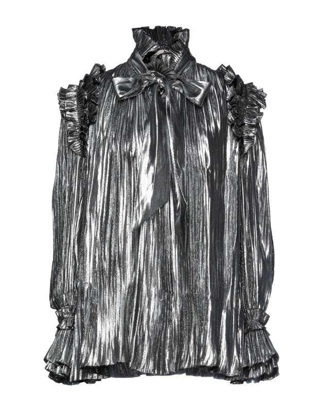 Блузка ALEXANDRE VAUTHIER Шелк Серебристый