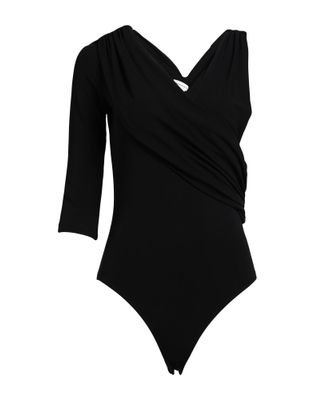 Боди ALEXANDER MCQUEEN Вискоза Чёрный