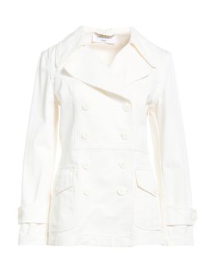 Плащ ALBERTA FERRETTI Хлопок Слоновая кость