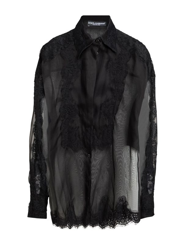 Блузка DOLCE&amp;GABBANA Шелк Чёрный