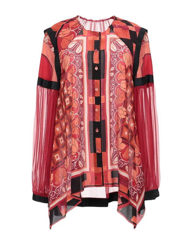 Блузка ALBERTA FERRETTI Шелк Красный