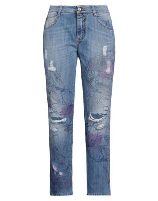 Джинсы ERMANNO SCERVINO Хлопок Синий