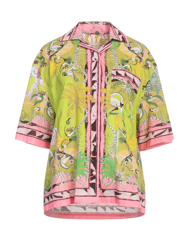 Блузка PUCCI Хлопок Зелёный лайм