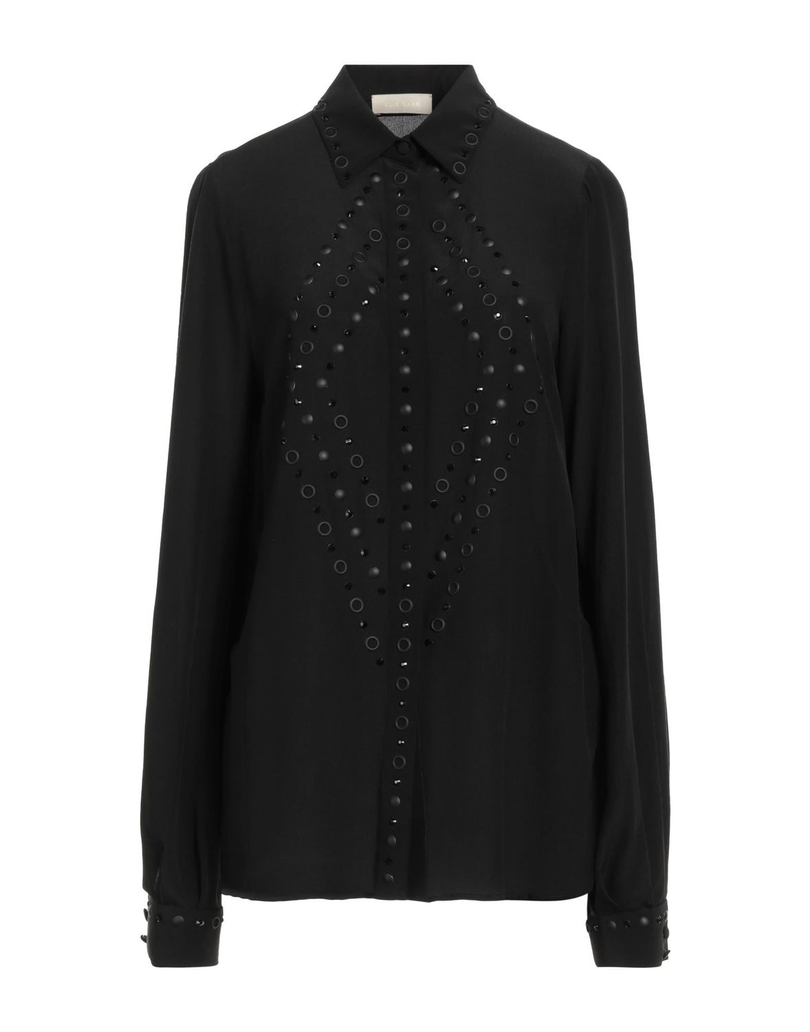 Рубашка ELIE SAAB Шелк Чёрный