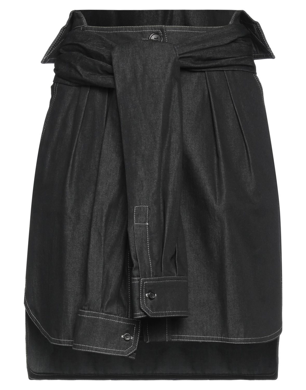 Джинсовая юбка MAX MARA Хлопок Чёрный