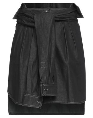 Джинсовая юбка MAX MARA Хлопок Чёрный