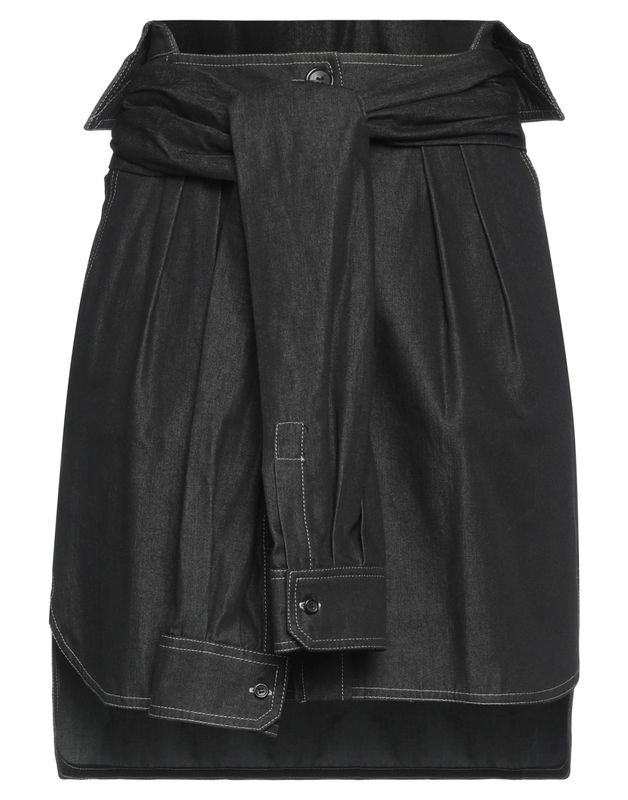 Джинсовая юбка MAX MARA Хлопок Чёрный