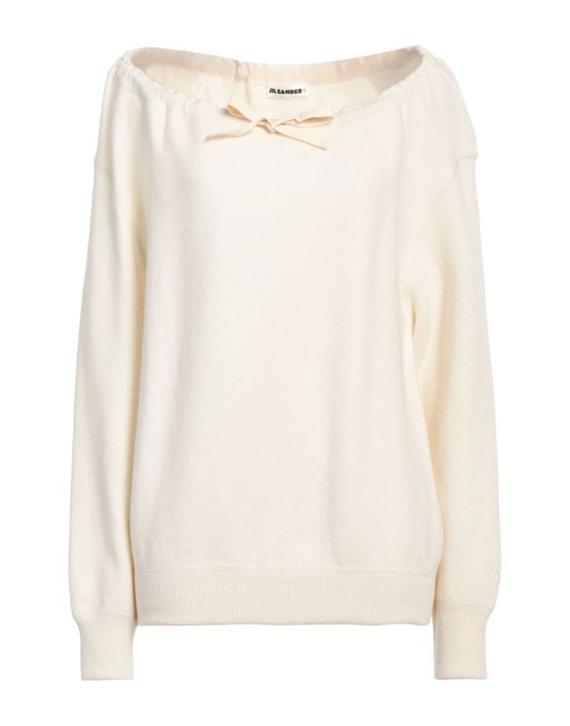 Кашемировый свитер JIL SANDER+ Кашемир Слоновая кость
