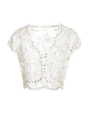 Топ JENNY PACKHAM Полиэстер Слоновая кость