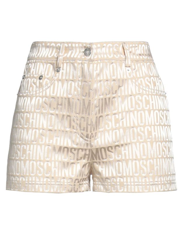 Шорты MOSCHINO Полиэстер Бежевый