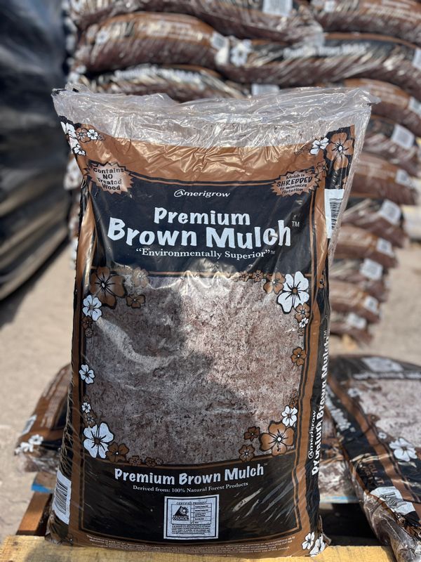Amerigrow: Brown Mulch 2cu. ft bag