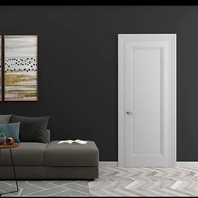 Двери в белой и цветной эмали