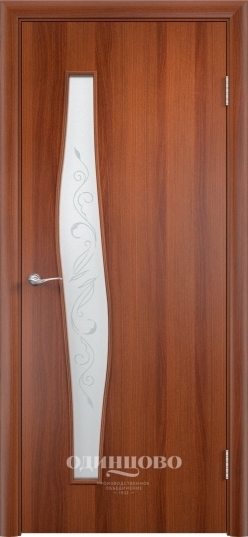 Межкомнатная ламинированная дверь Тип С-10 Витраж