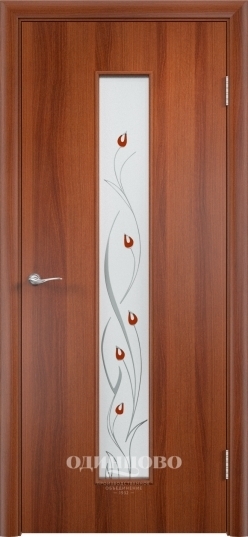 Межкомнатная ламинированная дверь Тип С-17 Витраж