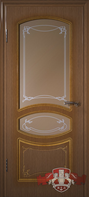 Межкомнатная дверь «Версаль» 13ДР3 орех