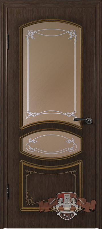 Межкомнатная дверь «Версаль» 13ДР4 венге