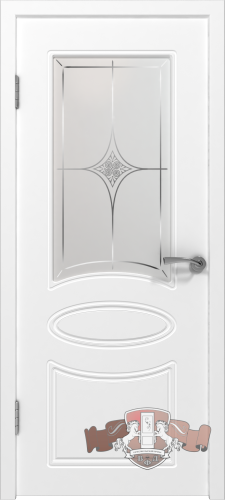 Межкомнатная дверь «Олимп» 21ДО0 белая эмаль