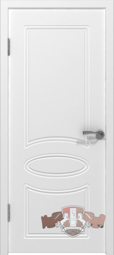 Межкомнатная дверь «Олимп» 21ДГ0 белая эмаль