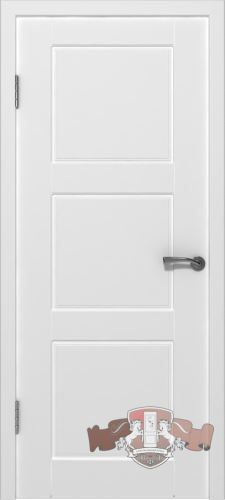 Межкомнатная дверь «Трио» 19ДГ0 белая эмаль