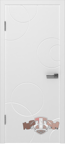 Межкомнатная дверь «Авангард К2» 25ДГО белая эмаль