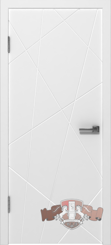 Межкомнатная дверь «Авангард П3» 26ДГО белая эмаль