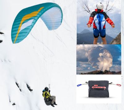 NIVIUK KODE P + Arnes Ultraligero + Paracaidas + Contenedor Paracaidas