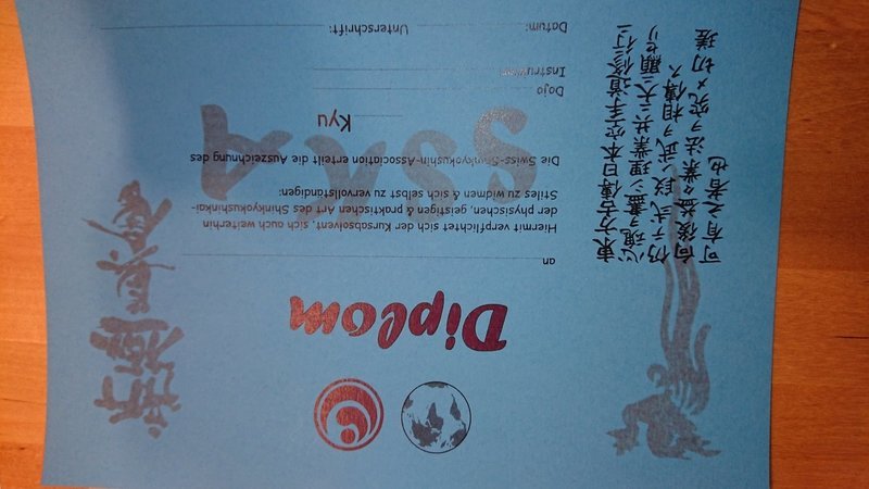 Diplom 8.+ 7. Kyu
