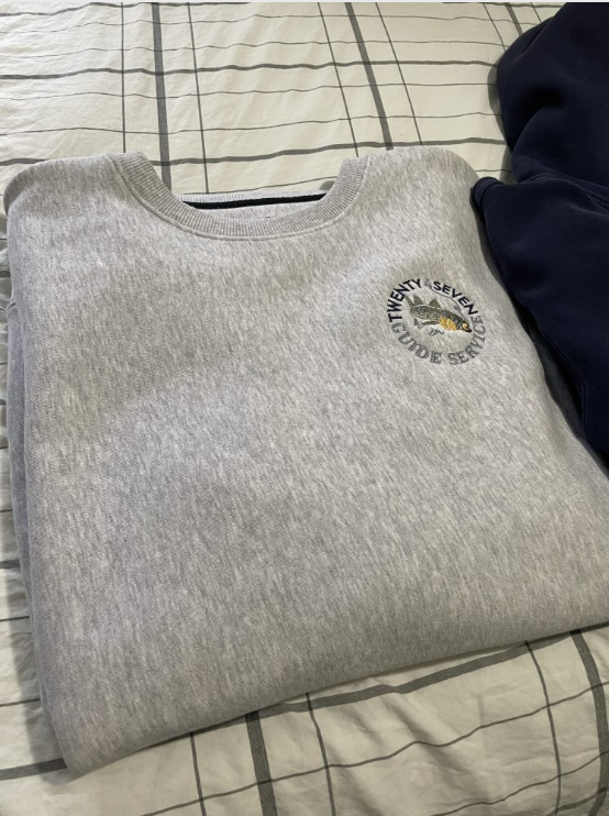 Heavy Duty Gray Crewneck
