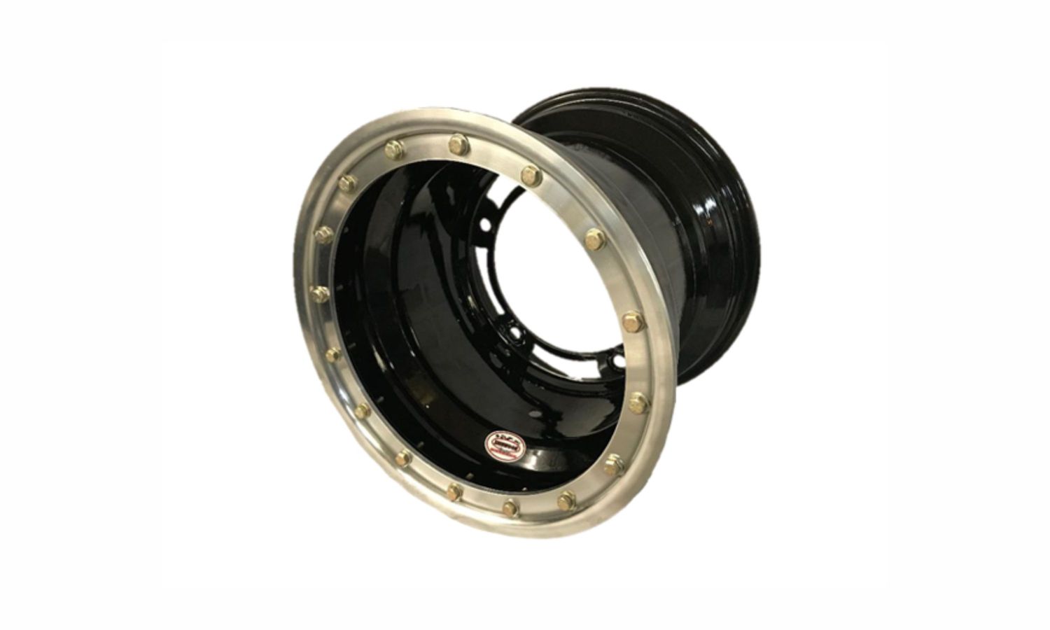 Dirt Ultralight Beadlock Series 15&quot; x 12&quot;- 3&quot; Backspace Wide 5 Steel Racing Wheel- Black