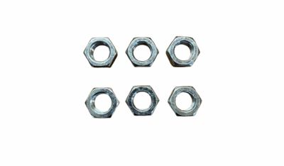 1/2&quot; Right Hand Steel Jam Nuts (Set of 6)