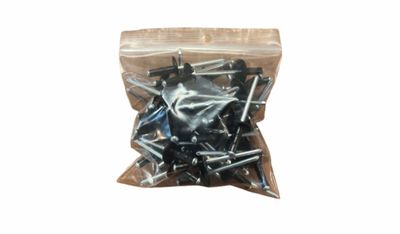 Aluminum Rivets 3/16&quot; Large Head .375&quot; Grip Black Finish