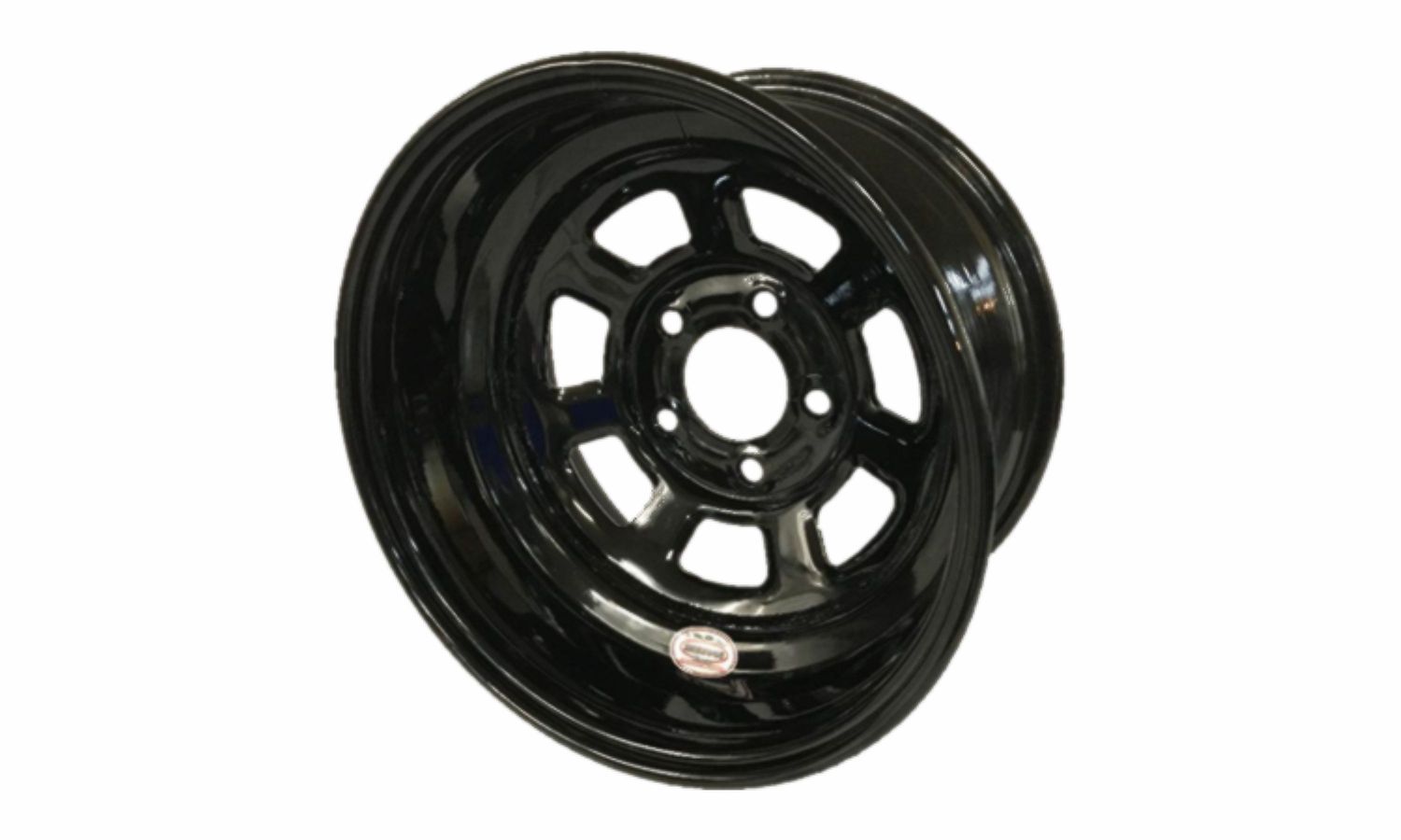 Asphalt Ultralight Stock Car Series 15" x 10"- 5" Backspace 5on5" Steel Racing Wheel- Black