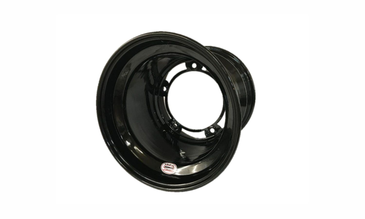 Asphalt Ultralight Series 15" x 10"- 3" Backspace Wide 5 Steel Racing Wheel- Black
