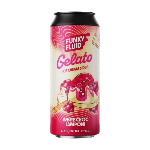 Funky Fluid - Gelato: White Choc Lamponi
