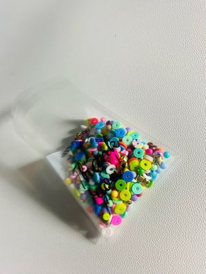 Rainbow Bead Confetti With String &amp; Freebies