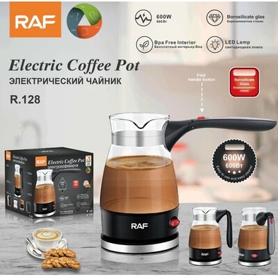 Raf Glass Coffee Pot Maker Heater 600W & 500ML