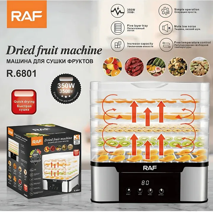 RAF Digital Food Dehydrator - DRIED FRUIT MACHINE MAKER