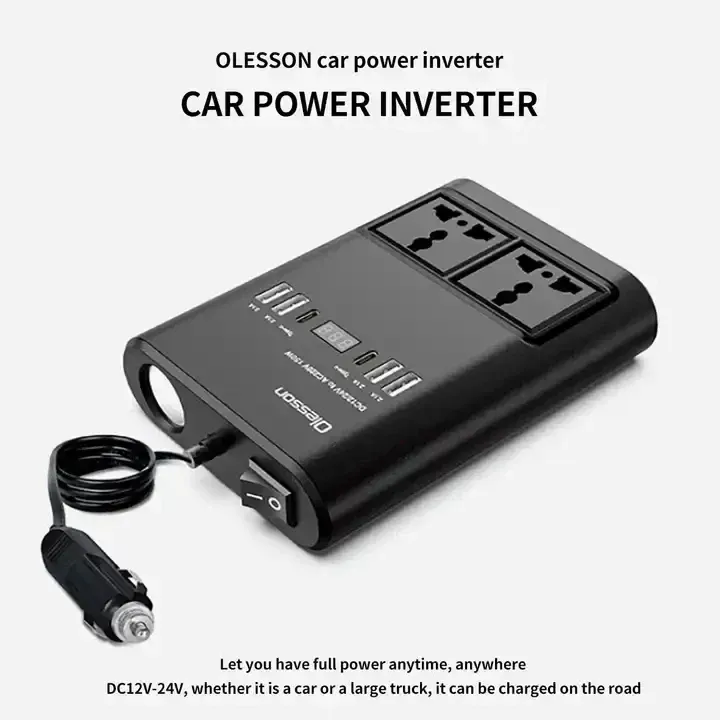 150W Car Power Inverter – DC 12V/24V to AC 220V Converter for Vehicle