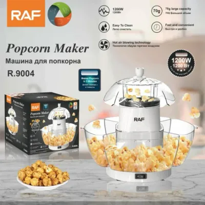 Large Capacity Electric Popcorn Machine with Bowl 1200W