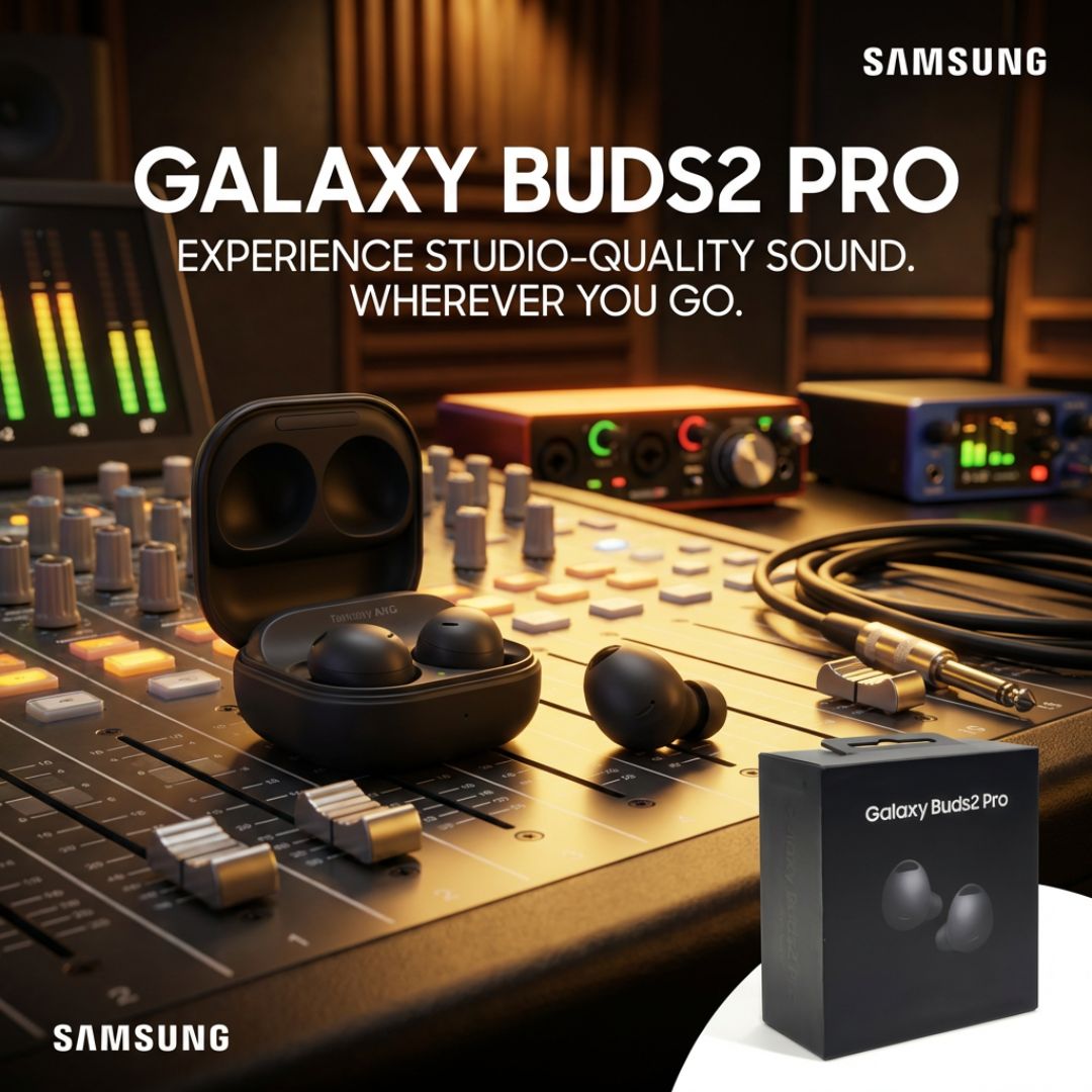 Galaxy Buds2 Pro – True Wireless Noise Cancelling Earbuds – Black