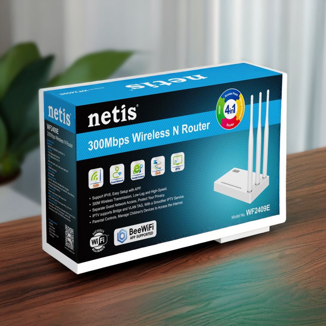 NETIS 300Mbps Wireless N Router – Model WF2409E
