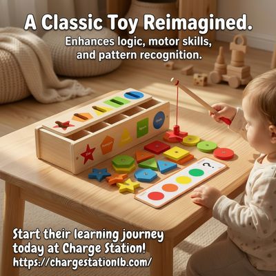 Wooden Shape & Color Sorting Puzzle Box – Montessori Learning Toy