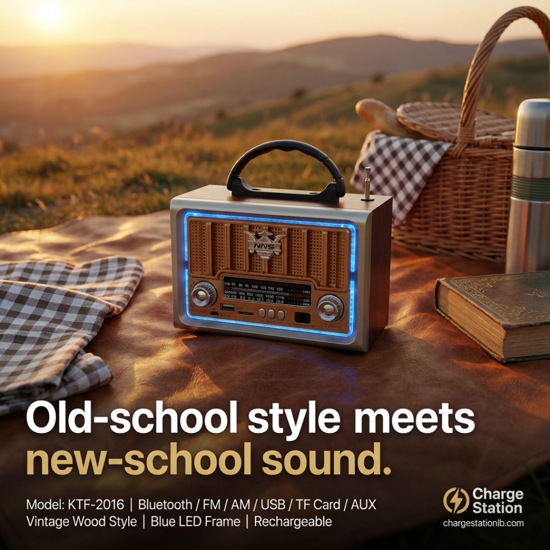 KTF-2016 Vintage Bluetooth Speaker – Retro Radio with FM/AM &amp; USB Support
