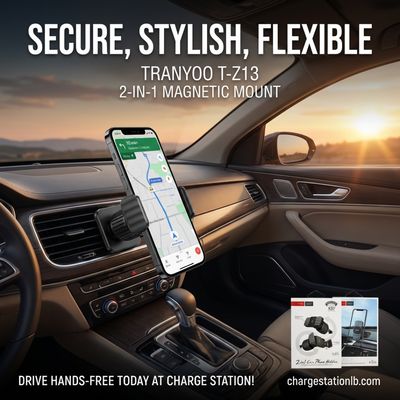 Tranyoo T-Z13 – 2-in-1 Adjustable Car Phone Holder